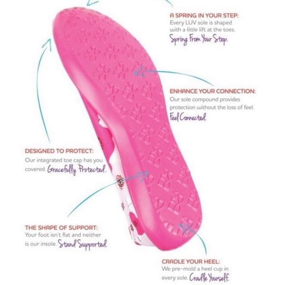 Luv Footwear Dream Flat Red Large Lunar Dot Women’s Size 7 - Picture 4 of 14